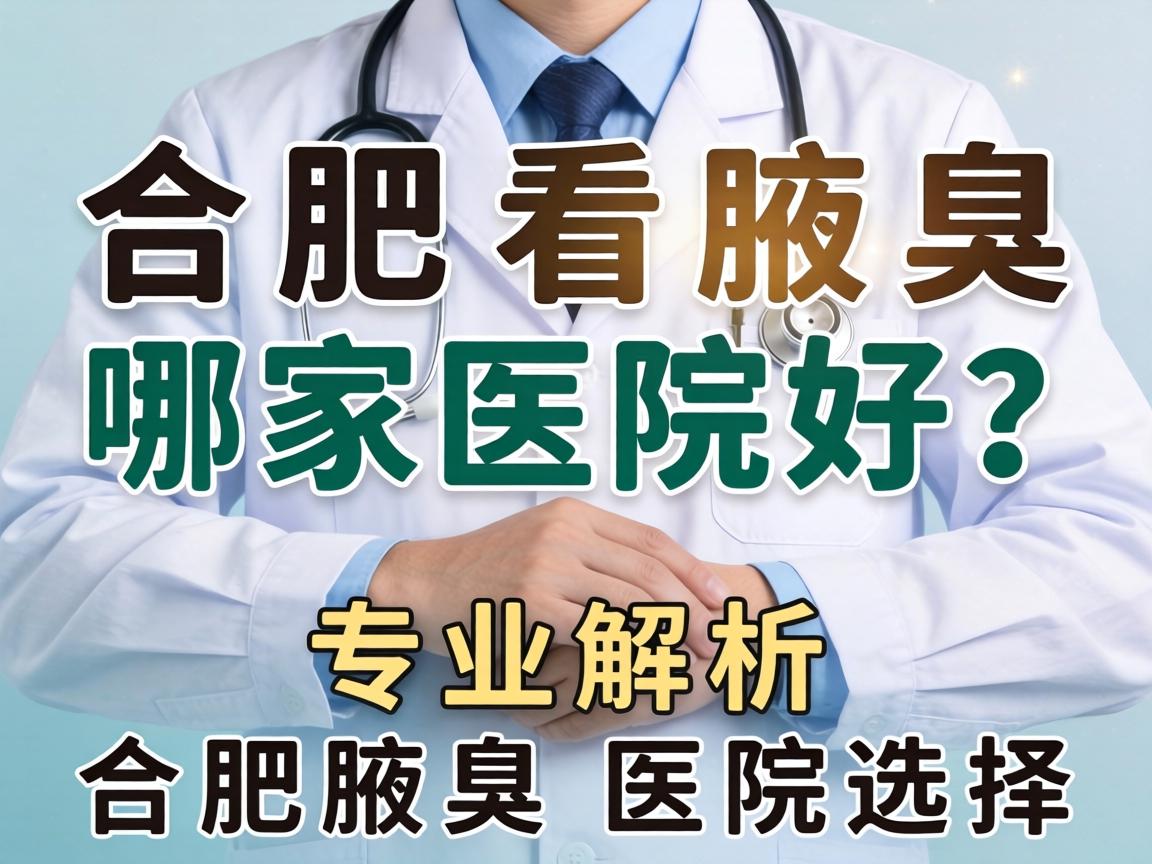 合肥看腋臭哪家医院好？专业解析合肥腋臭医院选择