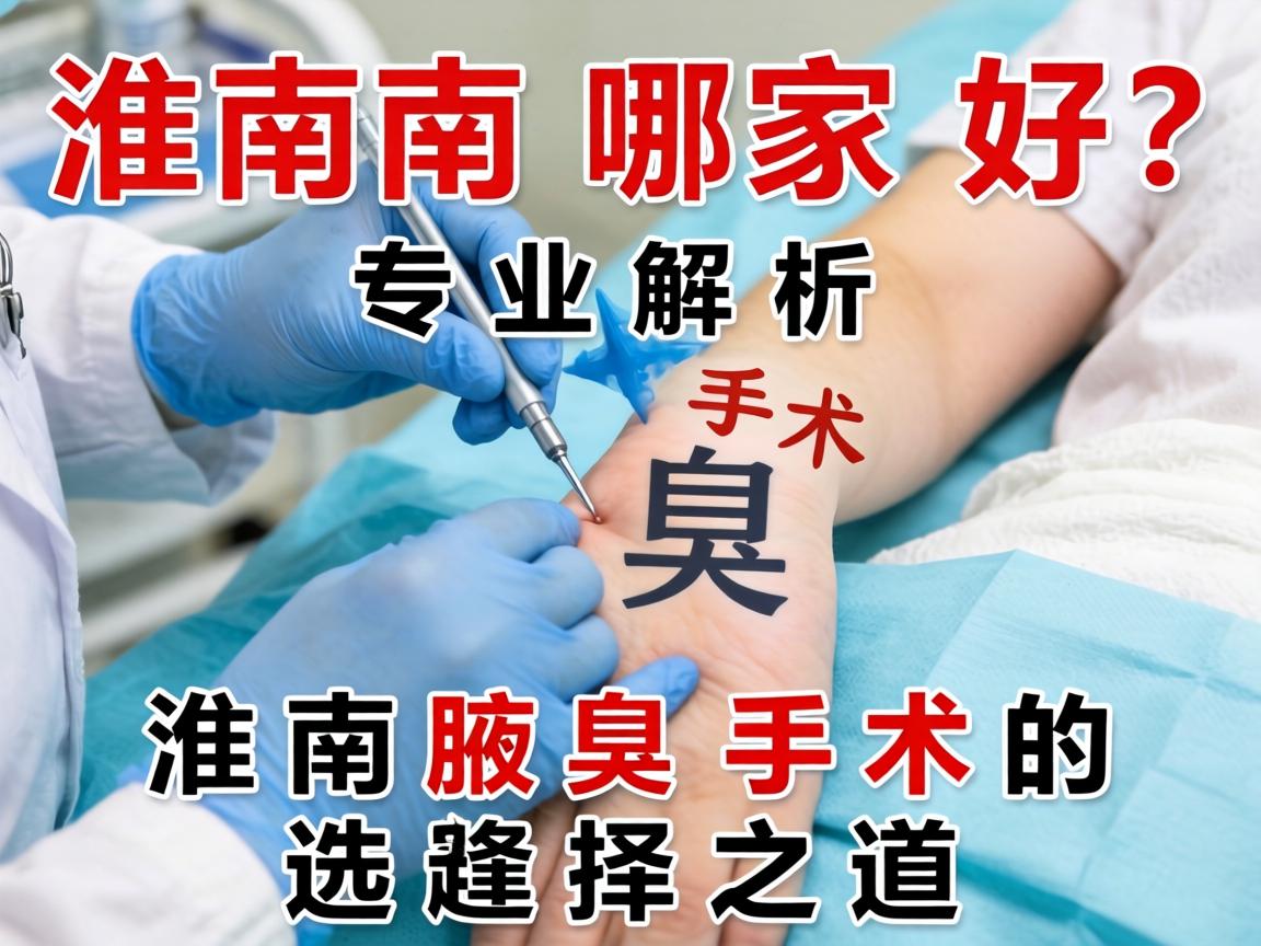 淮南腋臭手术哪家好？专业解析淮南腋臭手术的选择之道