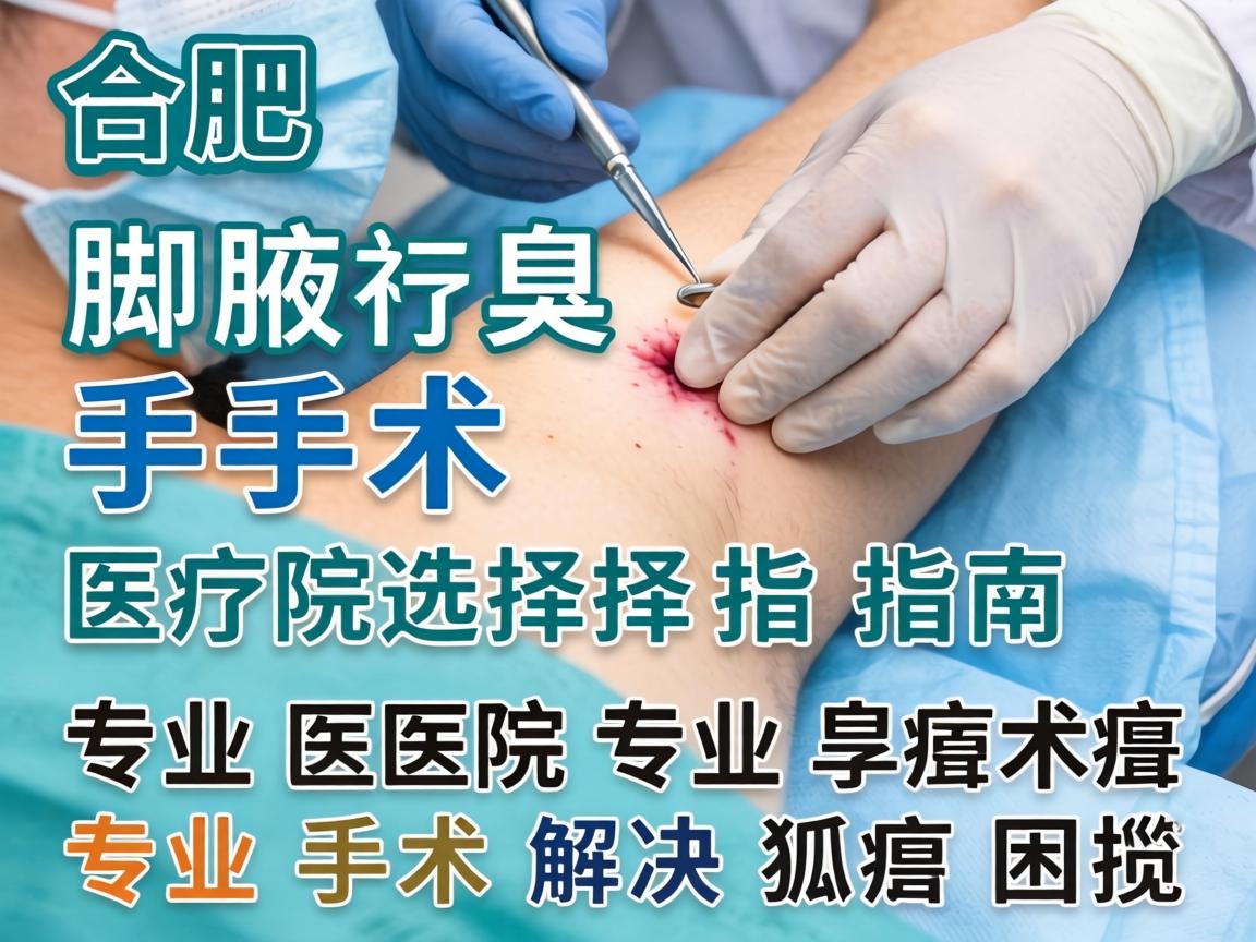合肥腋臭手术医院选择指南，专业医院专业手术解决狐臭困扰