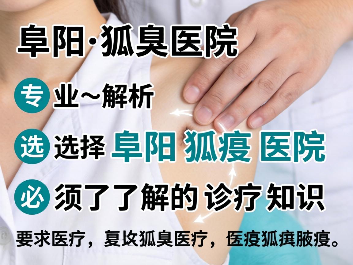 阜阳狐臭医院专业解析，选择阜阳狐臭医院必须了解的诊疗知识