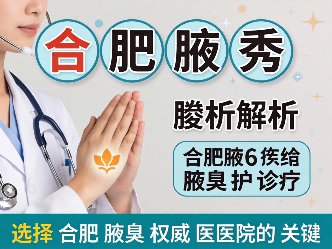 合肥腋秀解析腋臭诊疗，选择合肥腋臭权威医院的关键