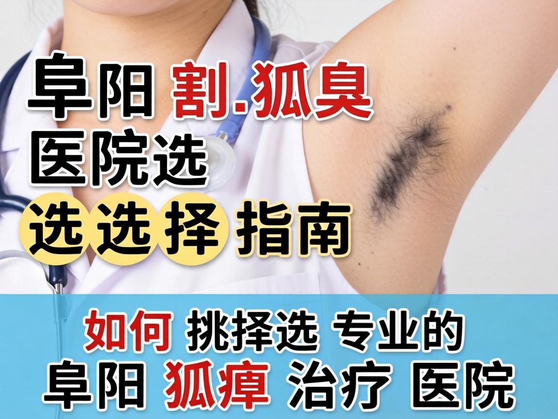 阜阳割狐臭医院选择指南，如何挑选专业的阜阳狐臭治疗医院