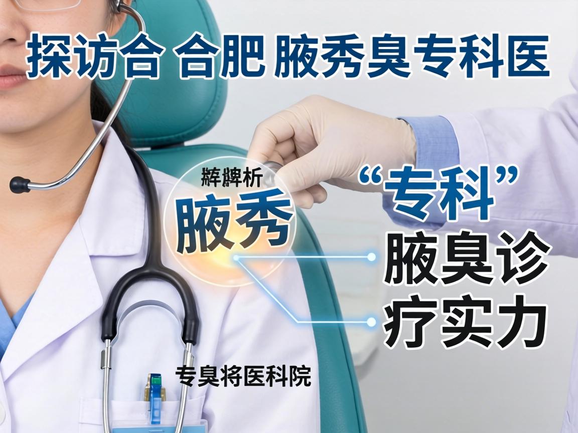 探访合肥腋秀腋臭专科医院，解析腋秀专科的腋臭诊疗实力