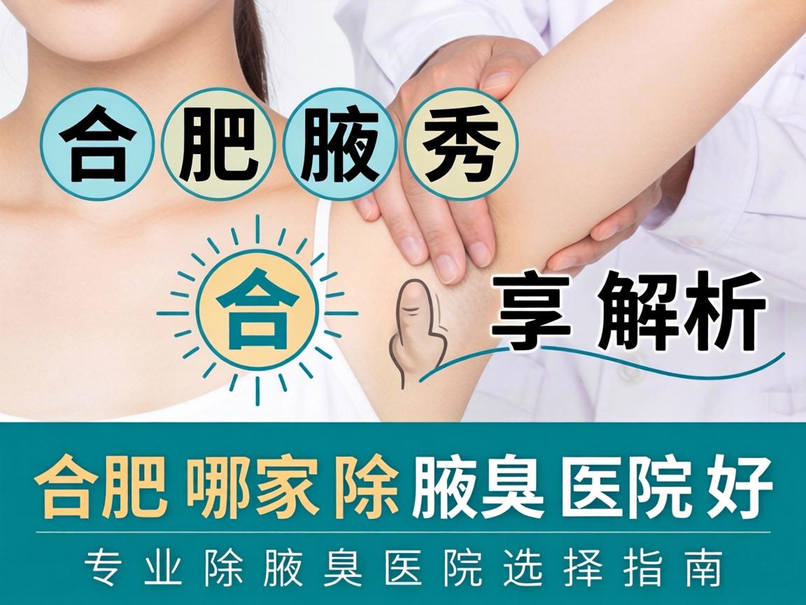 合肥腋秀解析，合肥哪家除腋臭医院好，专业除腋臭医院选择指南
