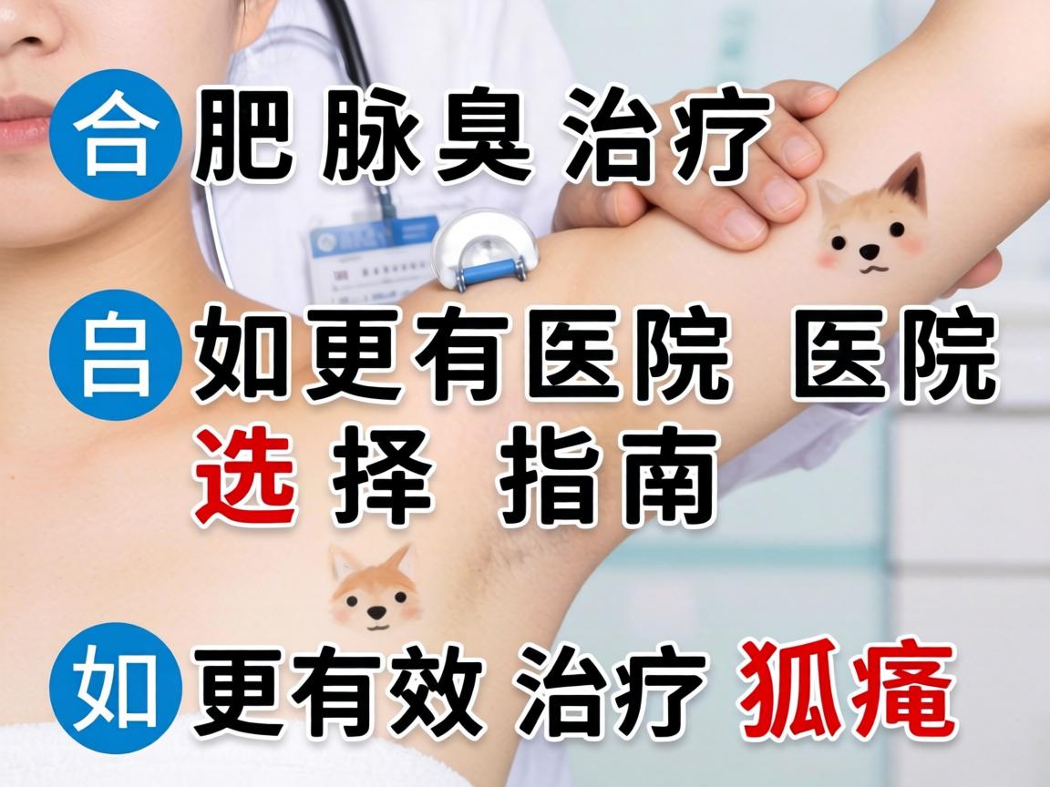 合肥腋臭治疗医院选择指南，如何更有效治疗狐臭