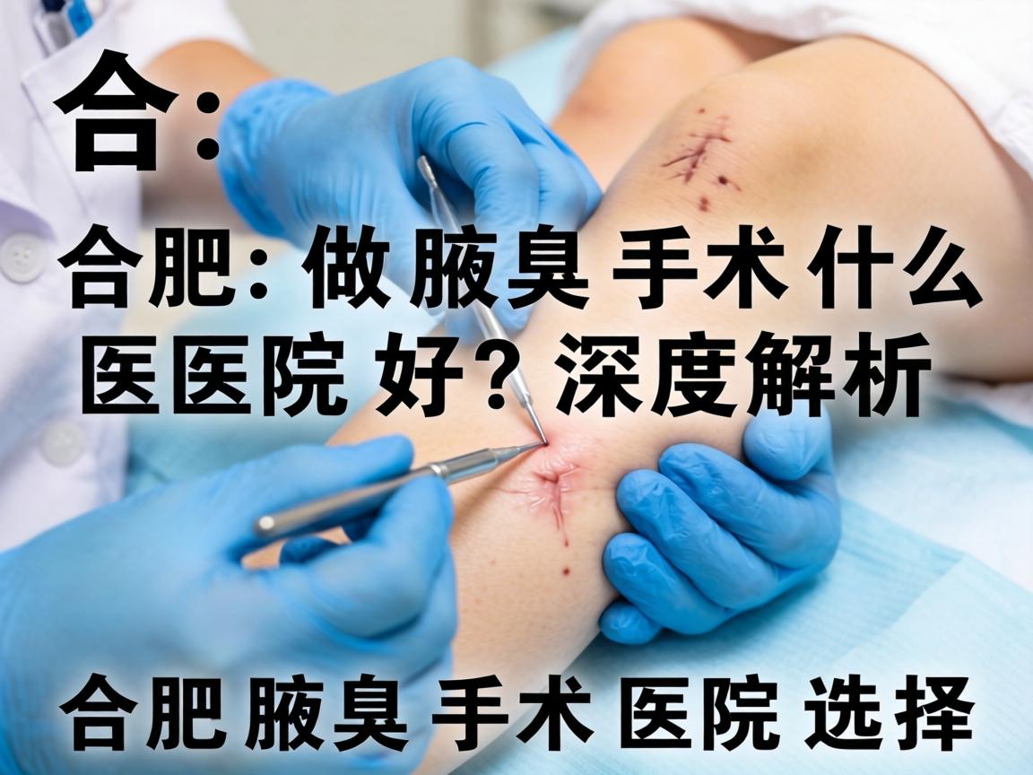 合肥做腋臭手术什么医院好？深度解析合肥腋臭手术医院选择