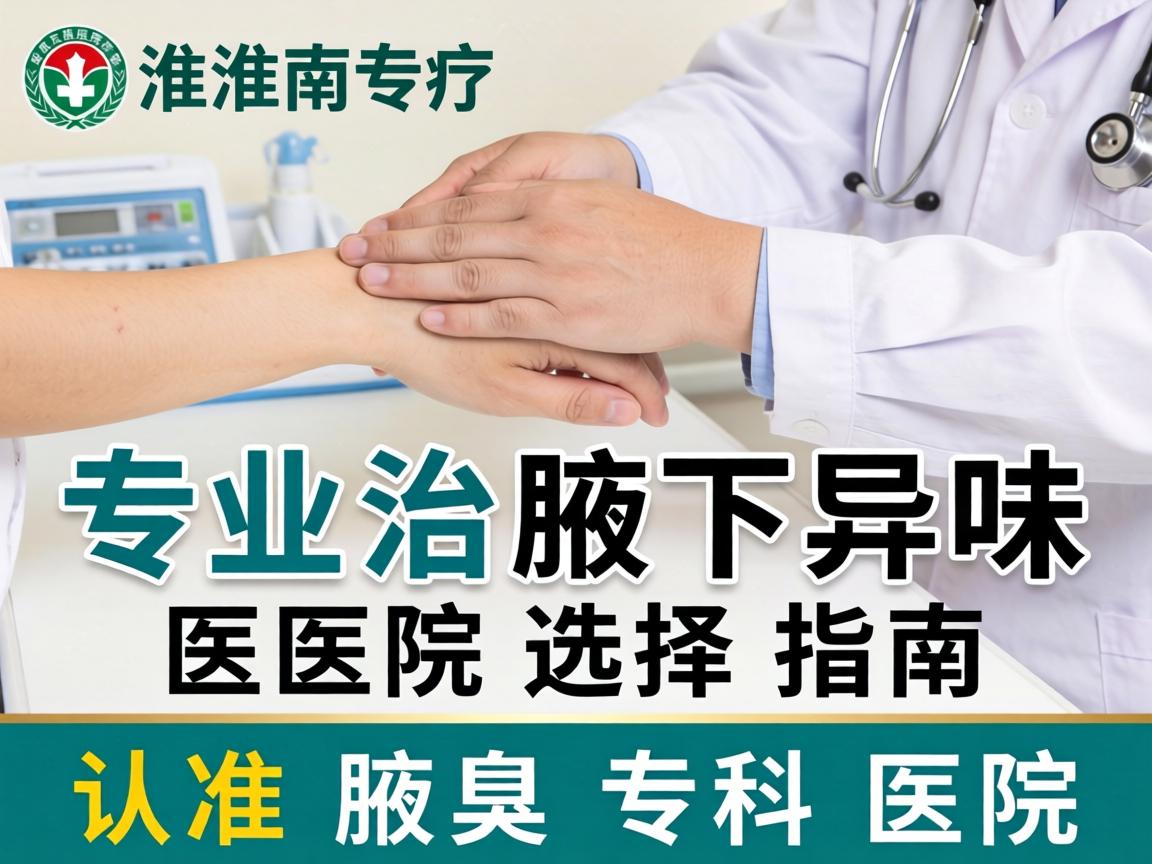淮南专业治腋下异味医院选择指南，认准腋臭专科医院
