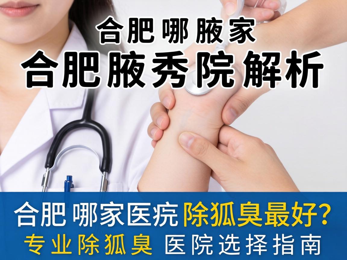 合肥腋秀解析，合肥哪家医院除狐臭最好？专业除狐臭医院选择指南