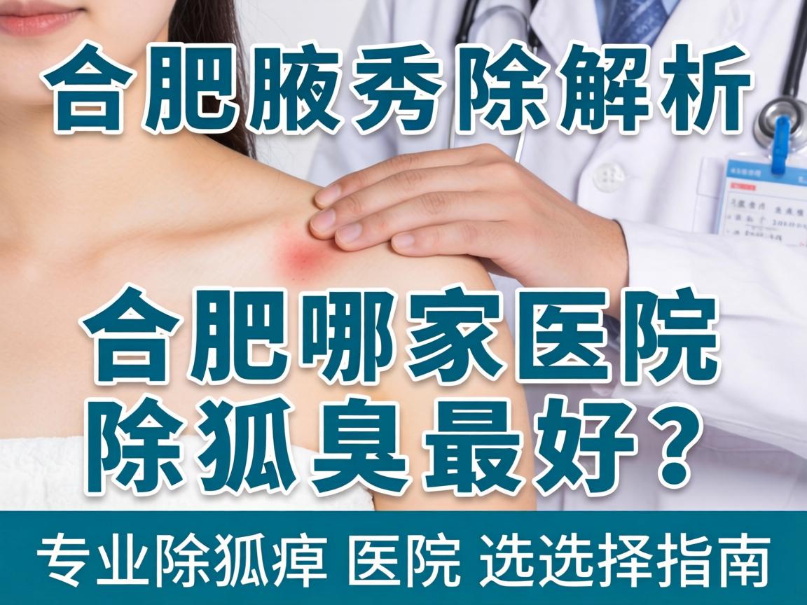 合肥腋秀解析，合肥哪家医院除狐臭最好？专业除狐臭医院选择指南