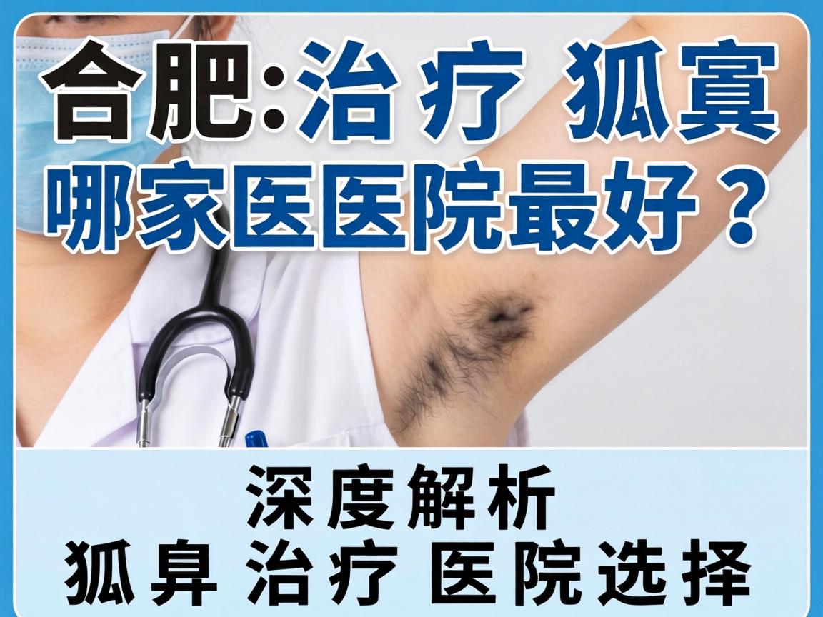 合肥治疗狐臭哪家医院最好？深度解析狐臭治疗医院选择