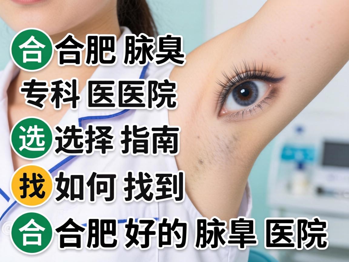 合肥腋臭专科医院选择指南，如何找到合肥好的腋臭医院
