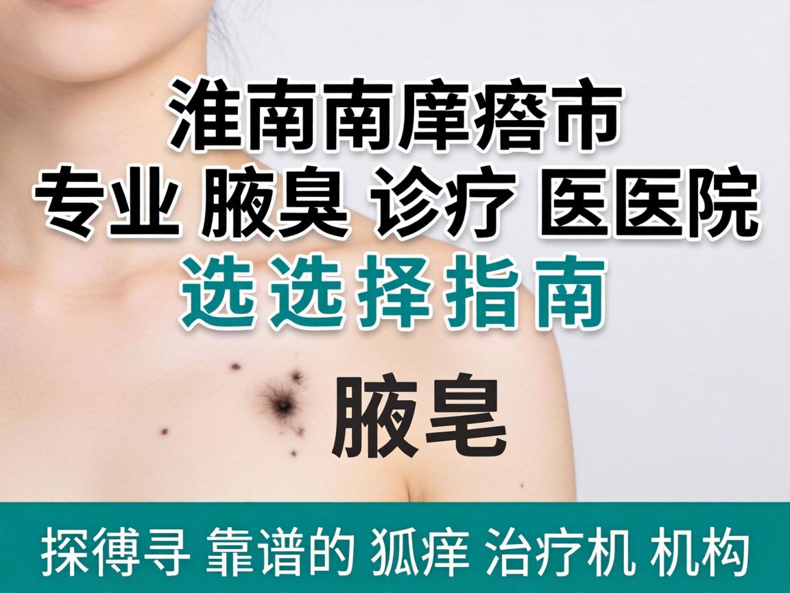 淮南市专业腋臭诊疗医院选择指南，探寻靠谱的狐臭治疗机构