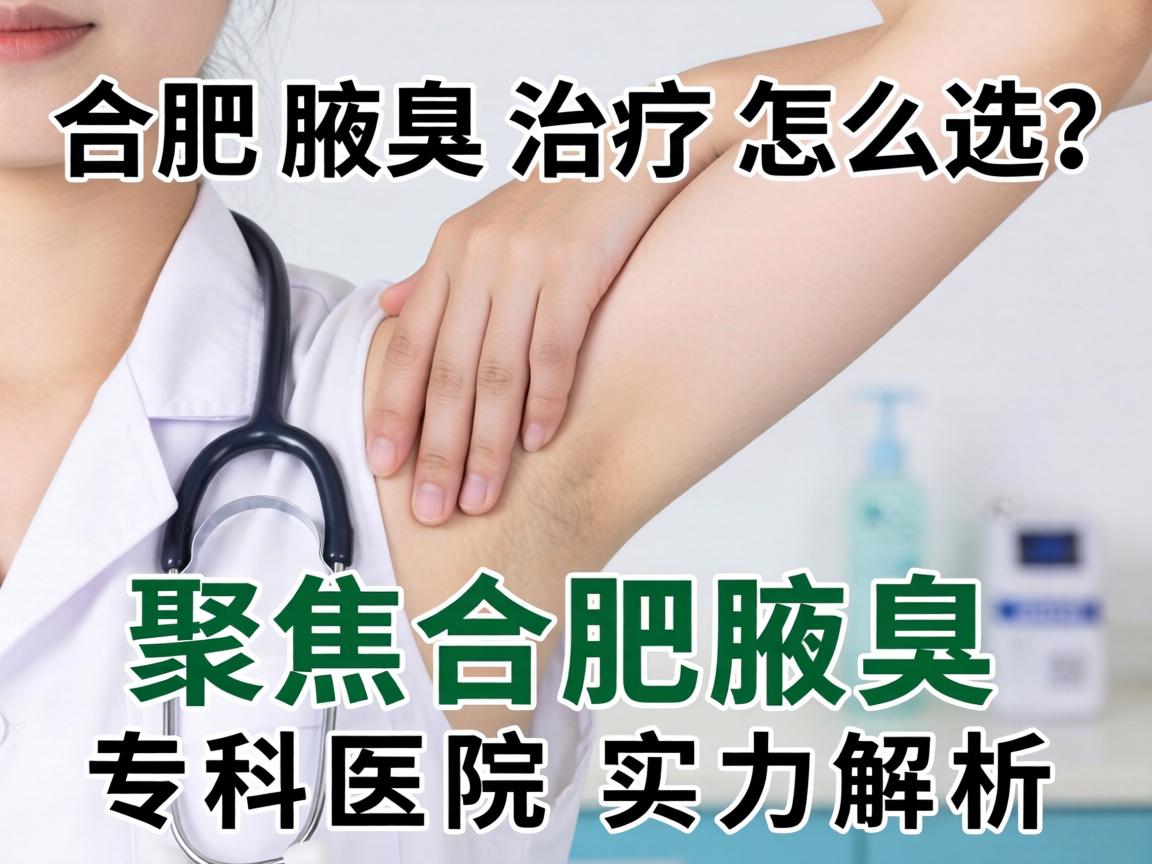 合肥腋臭治疗怎么选?聚焦合肥腋臭专科医院实力解析 合肥腋臭治疗怎么选?聚焦合肥腋臭专科医院实力解析