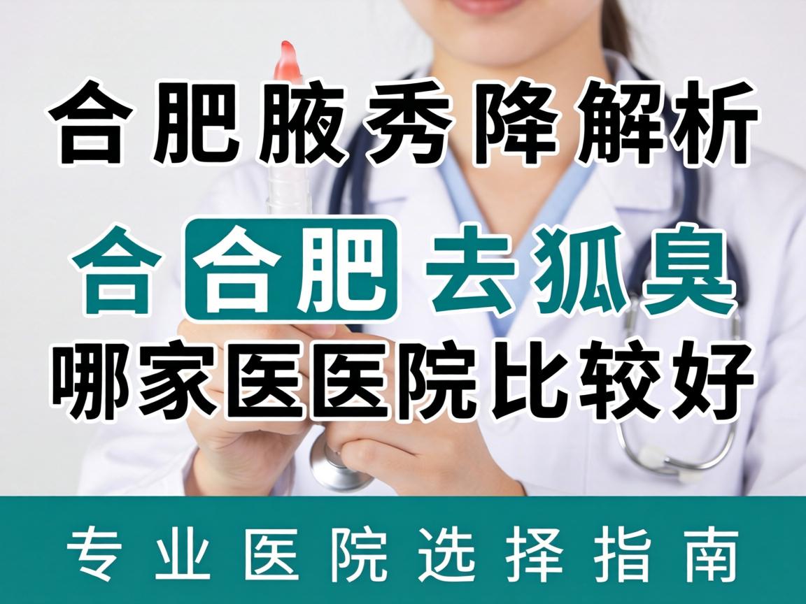 合肥腋秀解析，合肥去狐臭哪家医院比较好，专业医院选择指南