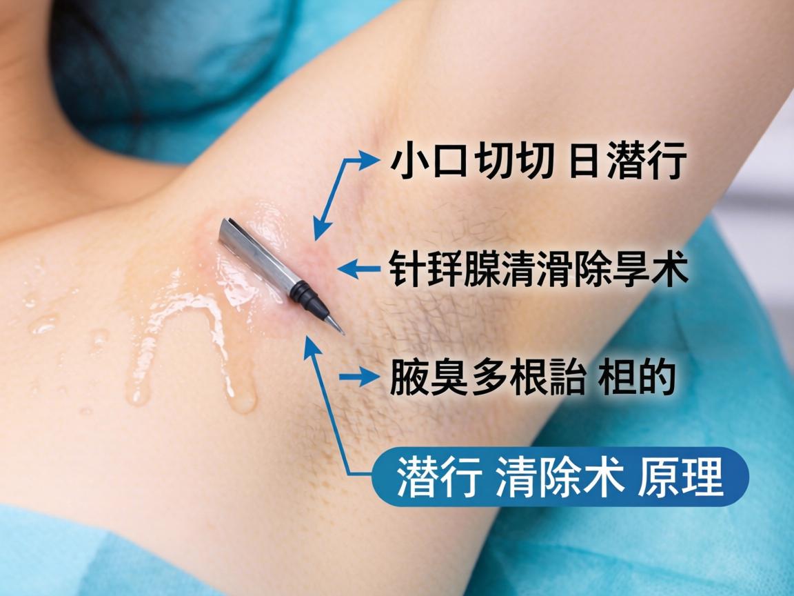 小切口潜行汗腺清除术，详解腋臭根治的潜行清除术原理