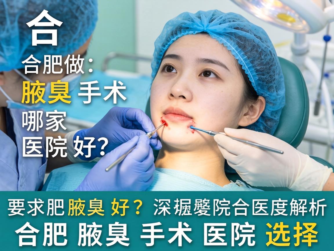 在合肥做腋臭手术哪家医院好？深度解析合肥腋臭手术医院选择