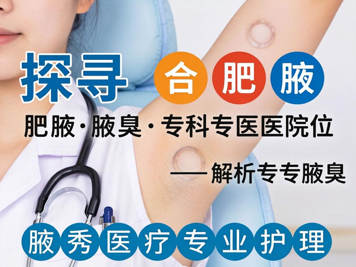 探寻合肥腋臭专科医院位置，解析腋秀医疗专业护理