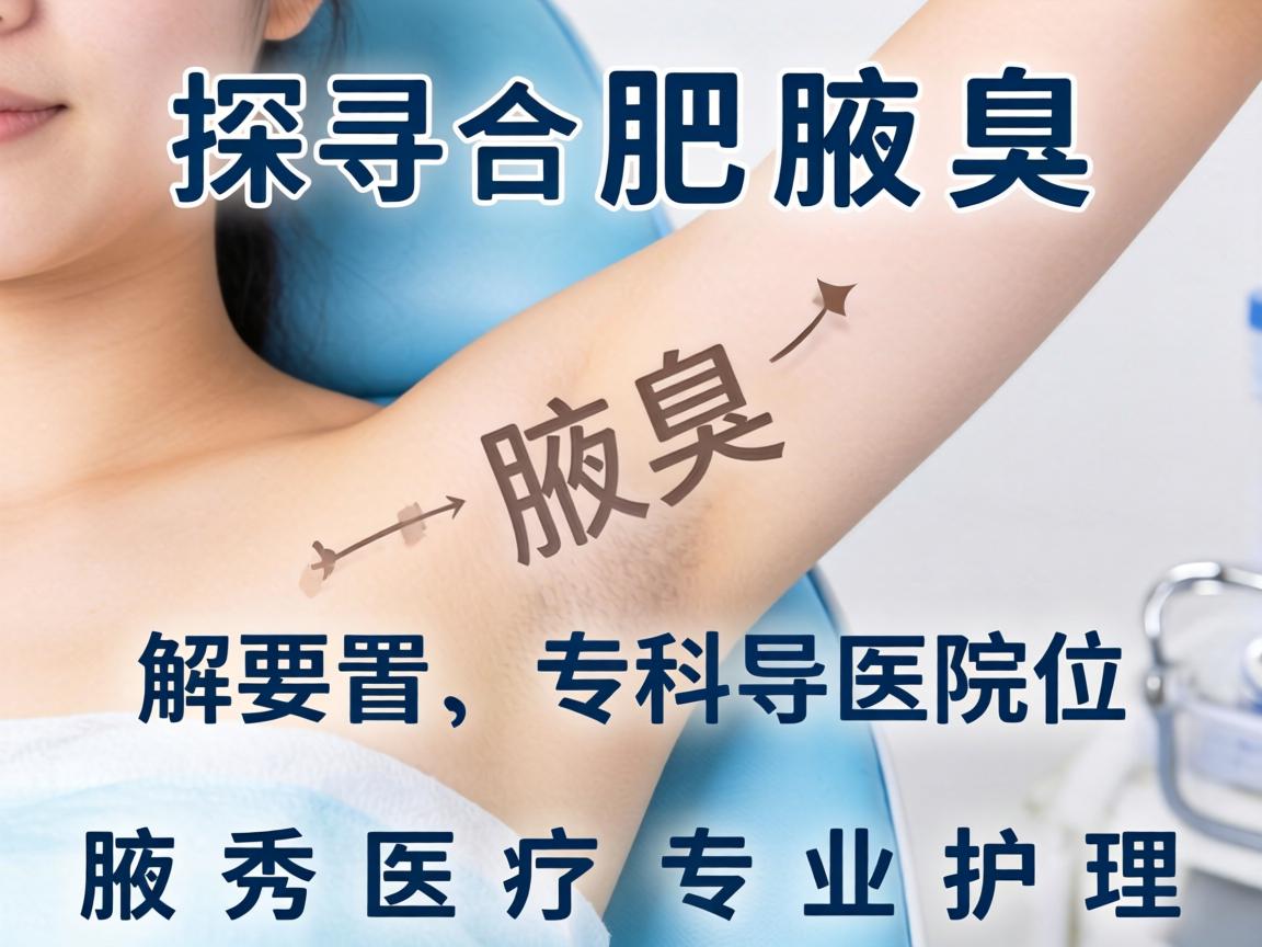 探寻合肥腋臭专科医院位置，解析腋秀医疗专业护理