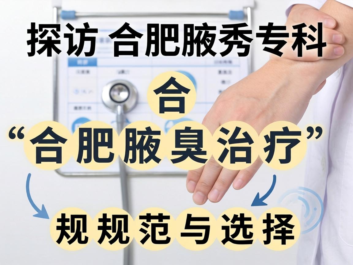 探访合肥腋秀专科，解析合肥腋臭治疗的规范与选择