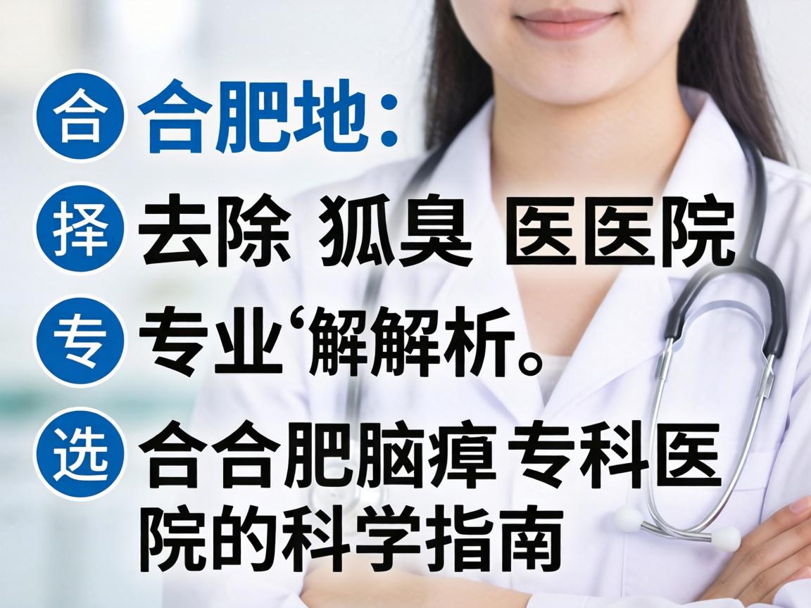 合肥去除狐臭医院专业解析，选择合肥腋臭专科医院的科学指南