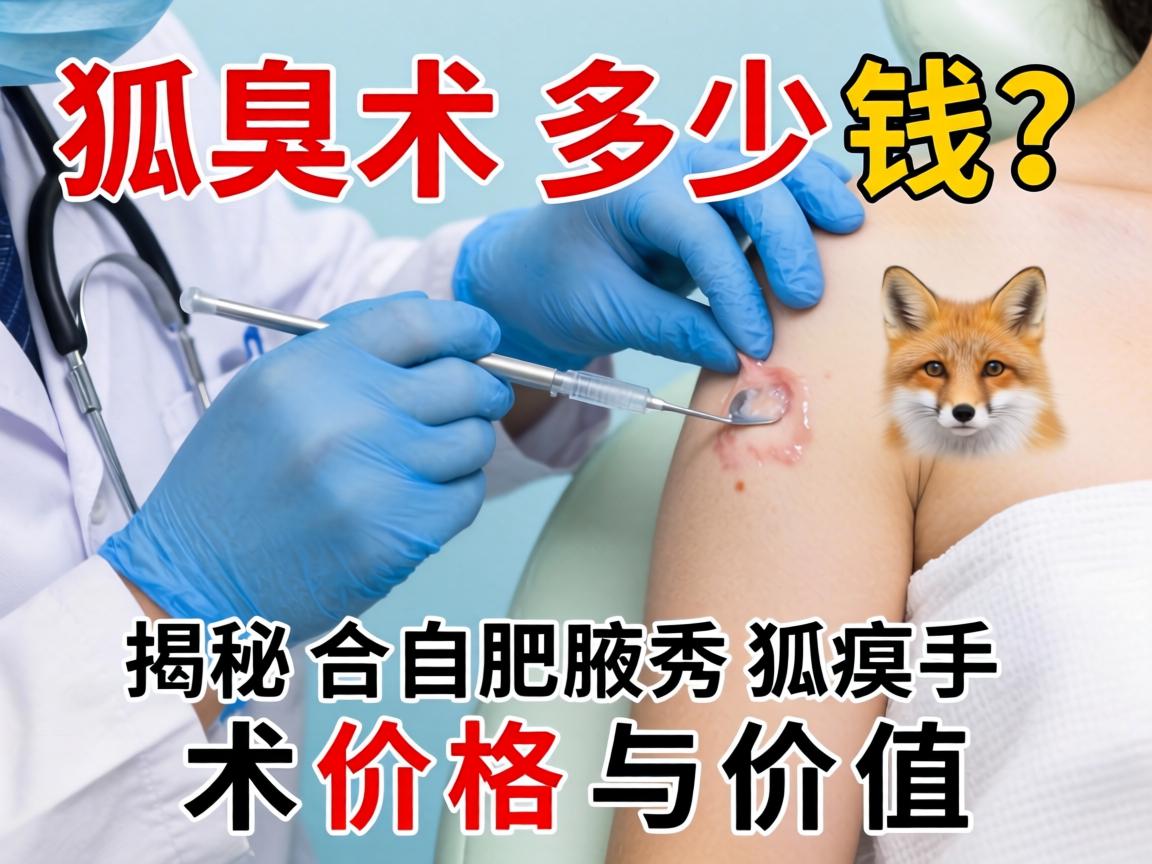 狐臭手术多少钱？揭秘合肥腋秀狐臭手术价格与价值