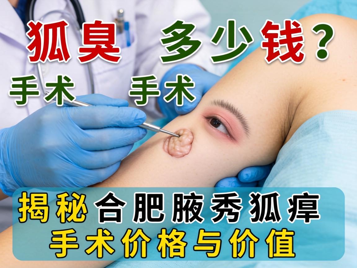 狐臭手术多少钱？揭秘合肥腋秀狐臭手术价格与价值