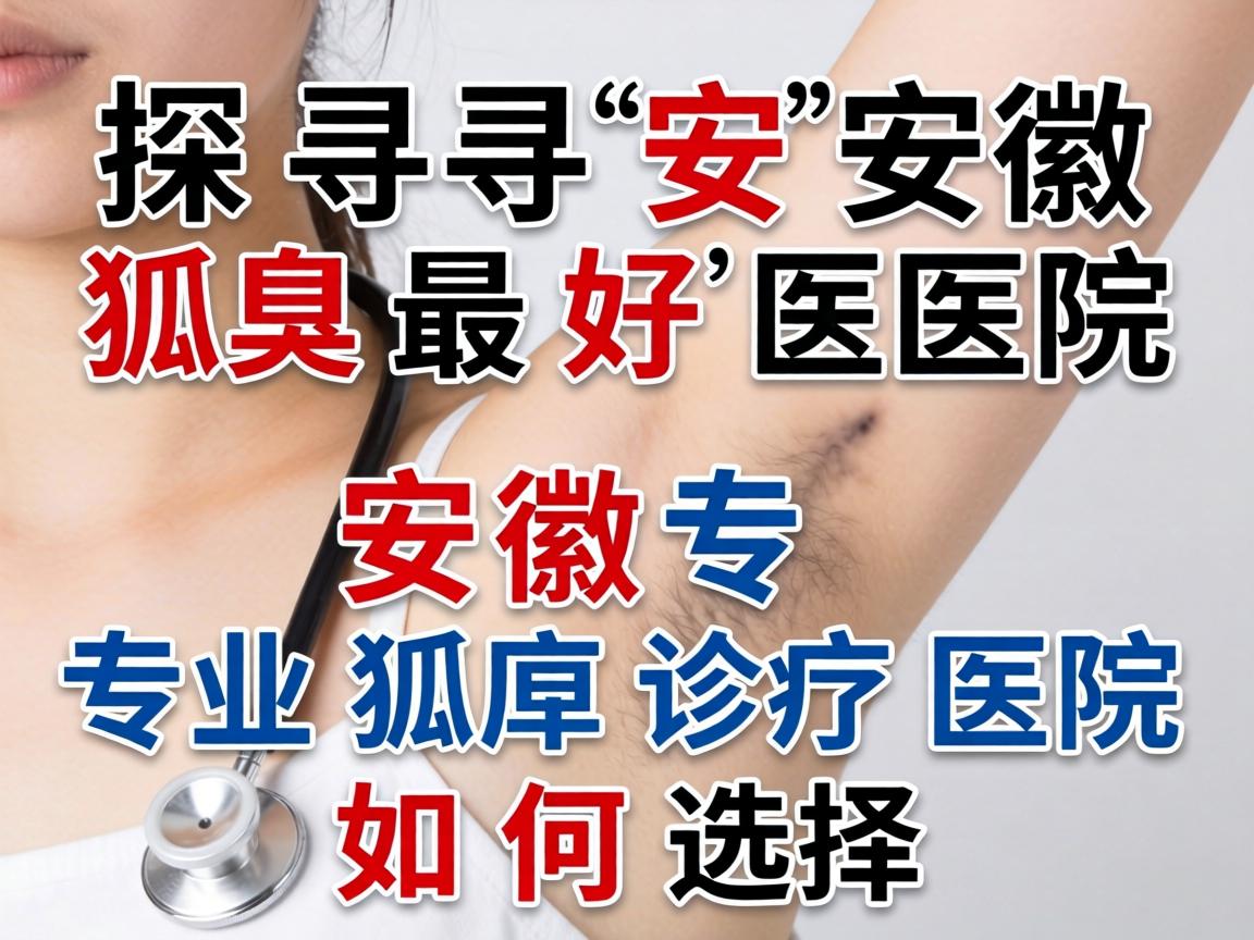 探寻安徽狐臭最好医院，安徽专业狐臭诊疗医院如何选择