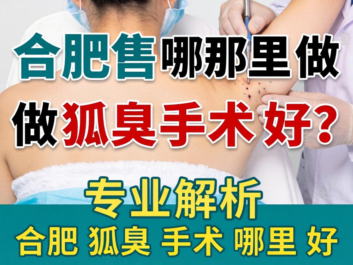 合肥哪里做狐臭手术好？专业解析合肥狐臭手术哪里好