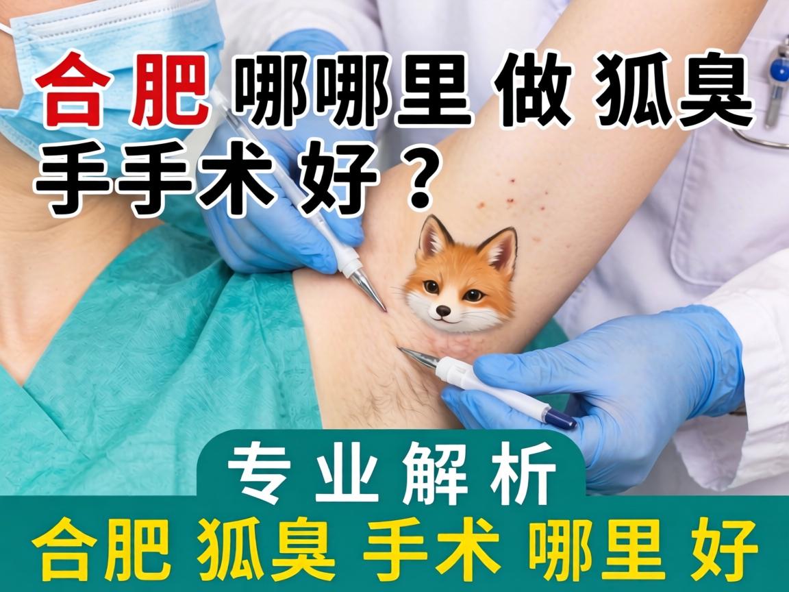 合肥哪里做狐臭手术好？专业解析合肥狐臭手术哪里好