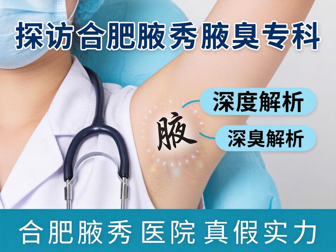探访合肥腋秀腋臭专科，深度解析合肥腋秀医院真假实力