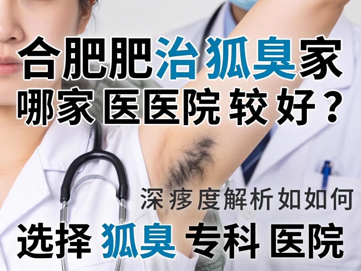 合肥治狐臭哪家医院较好？深度解析如何选择狐臭专科医院