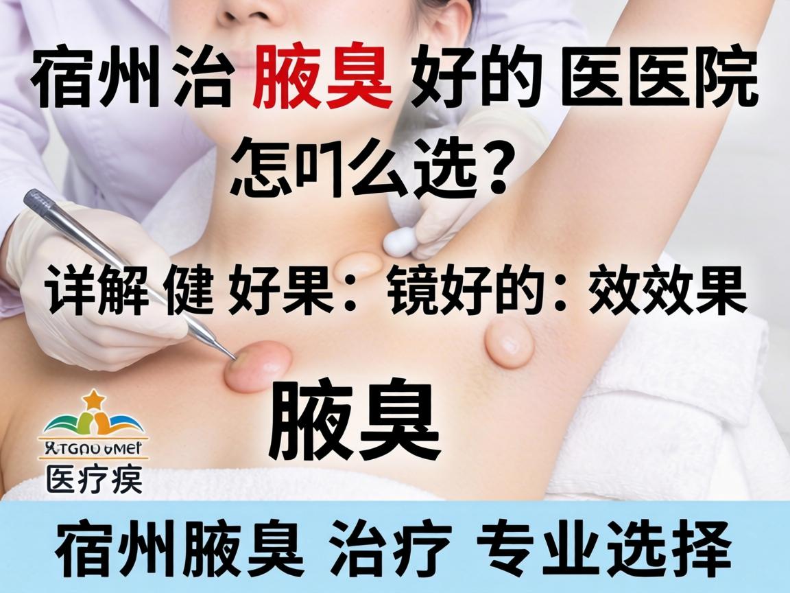 宿州治腋臭效果好的医院怎么选？详解宿州腋臭治疗专业选择