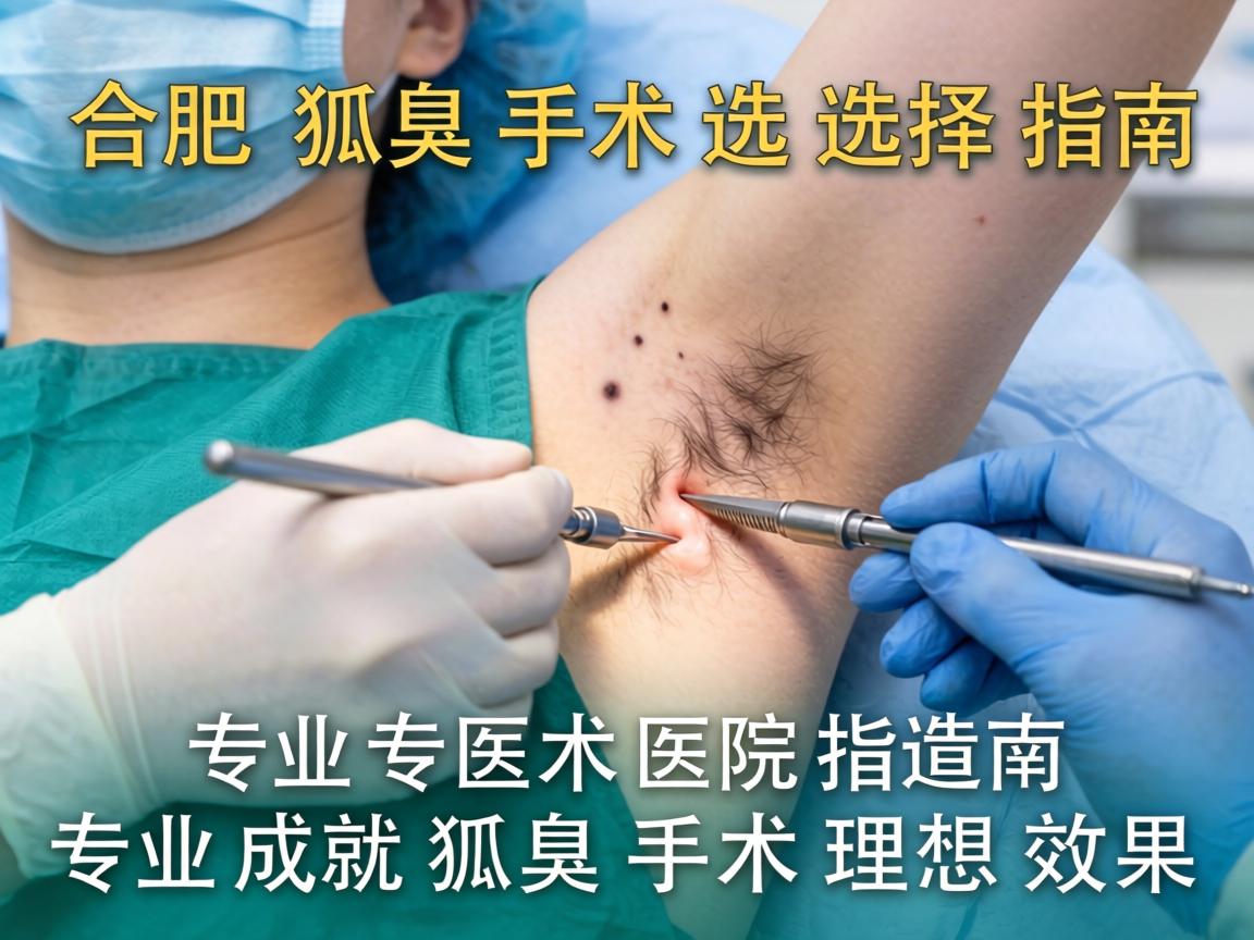 合肥狐臭手术医院选择指南，专业医院成就狐臭手术理想效果
