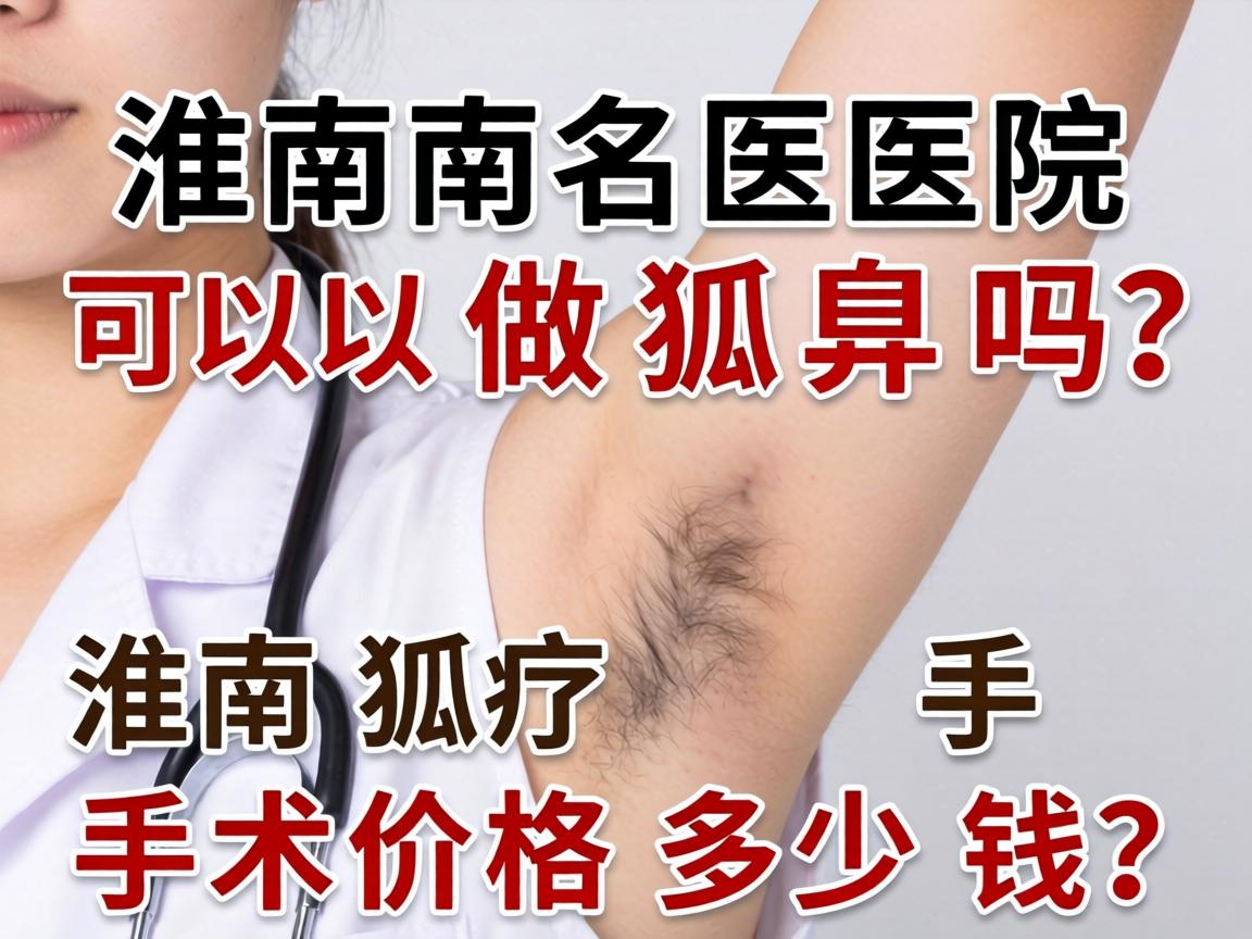 淮南医院可以做狐臭吗？淮南狐臭手术价格多少钱？