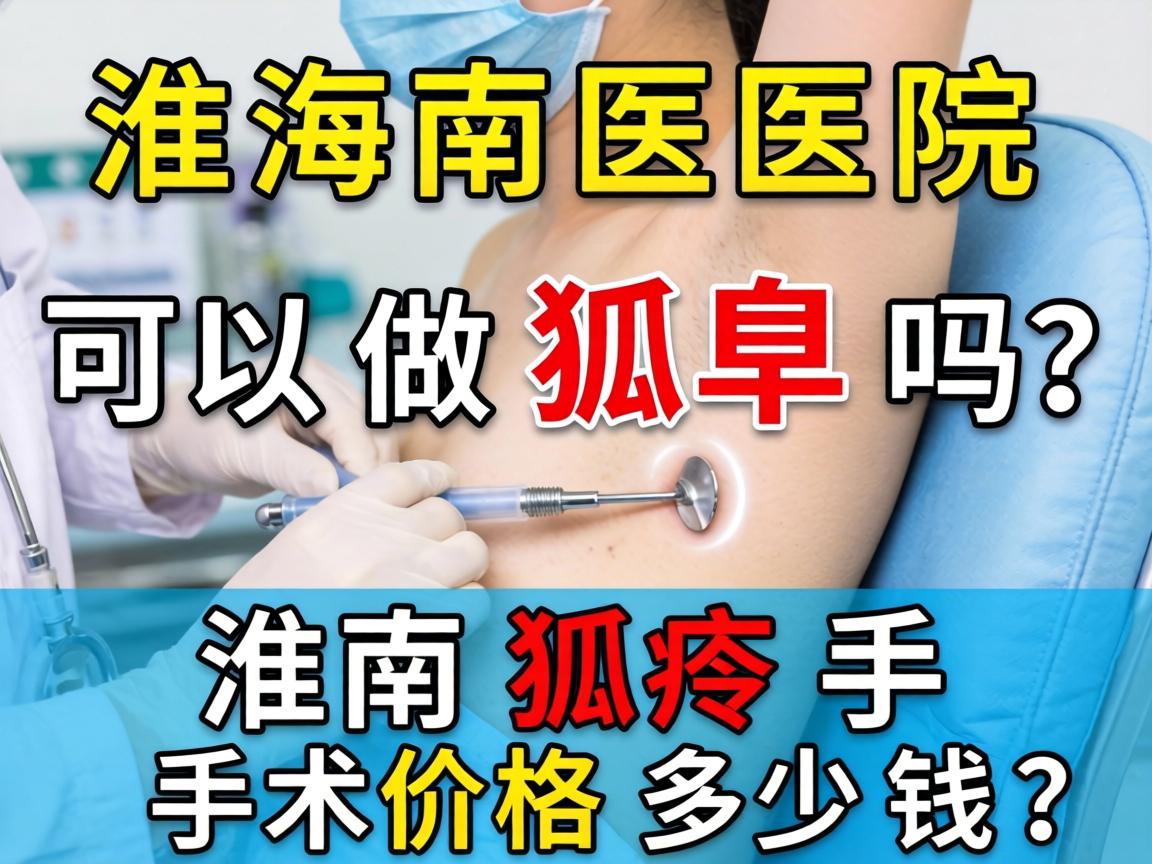 淮南医院可以做狐臭吗？淮南狐臭手术价格多少钱？