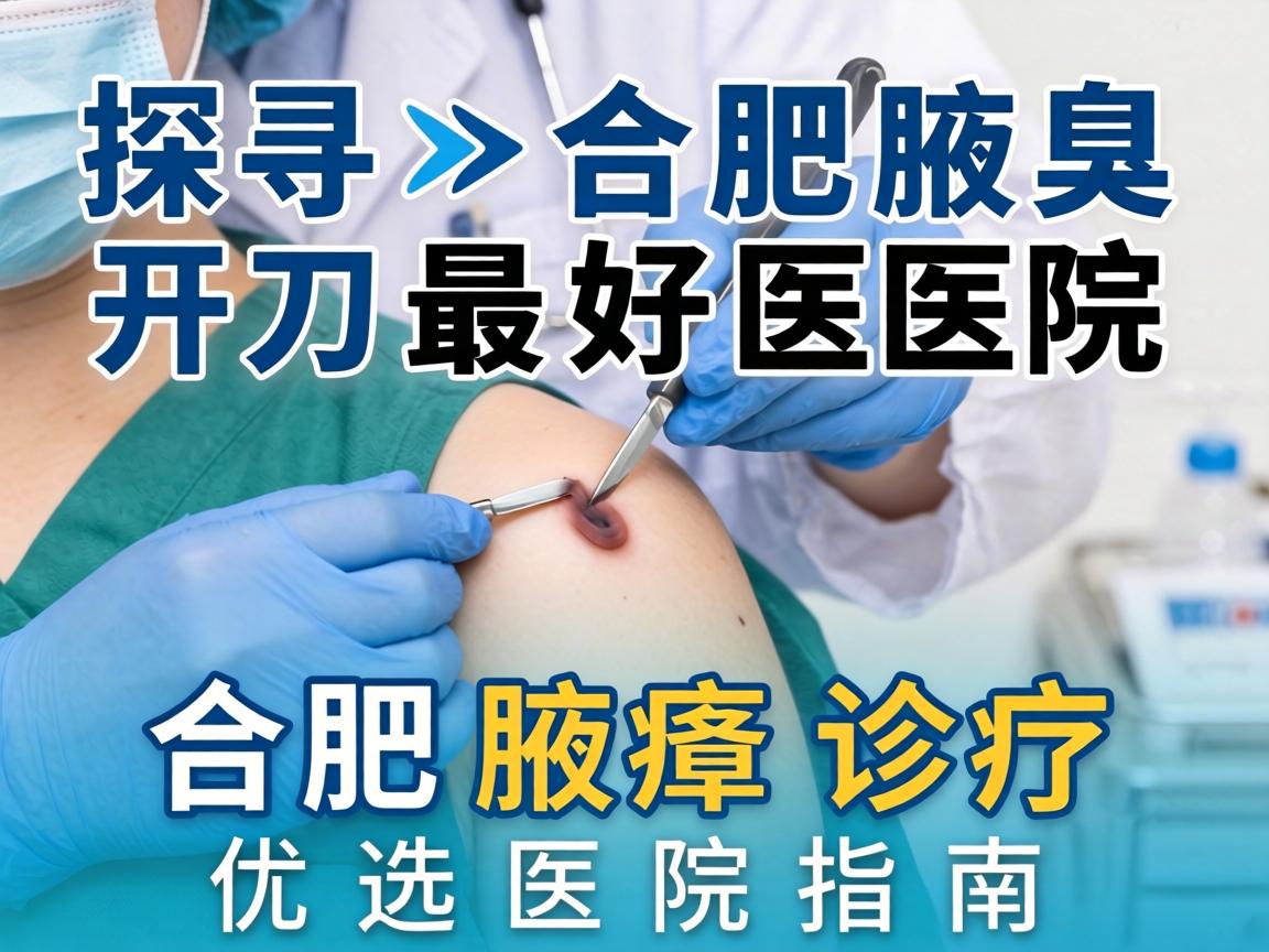 探寻合肥腋臭开刀最好医院，合肥腋臭诊疗优选医院指南