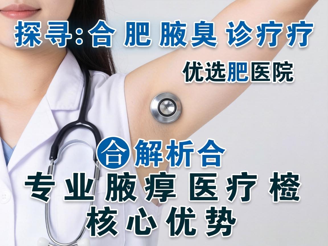 探寻合肥腋臭诊疗优选医院，解析合肥专业腋臭医疗核心优势