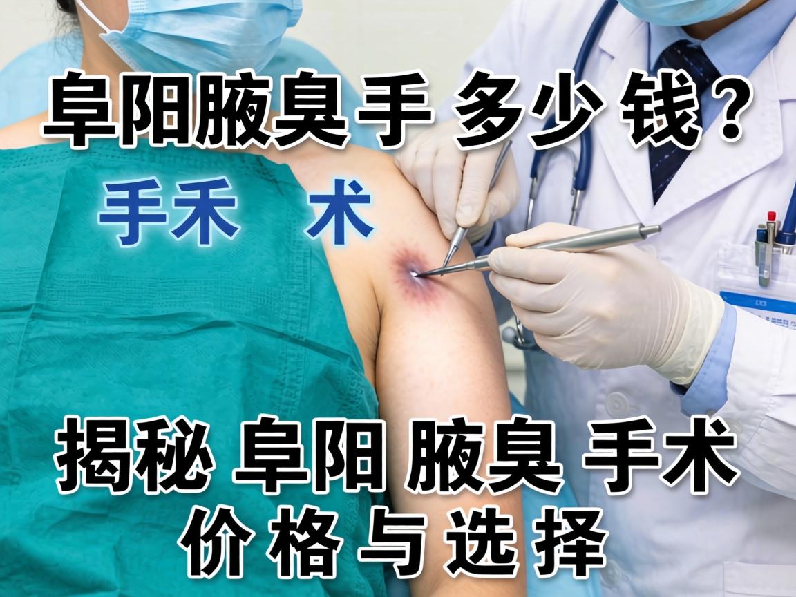 阜阳腋臭手术多少钱？揭秘阜阳腋臭手术价格与选择