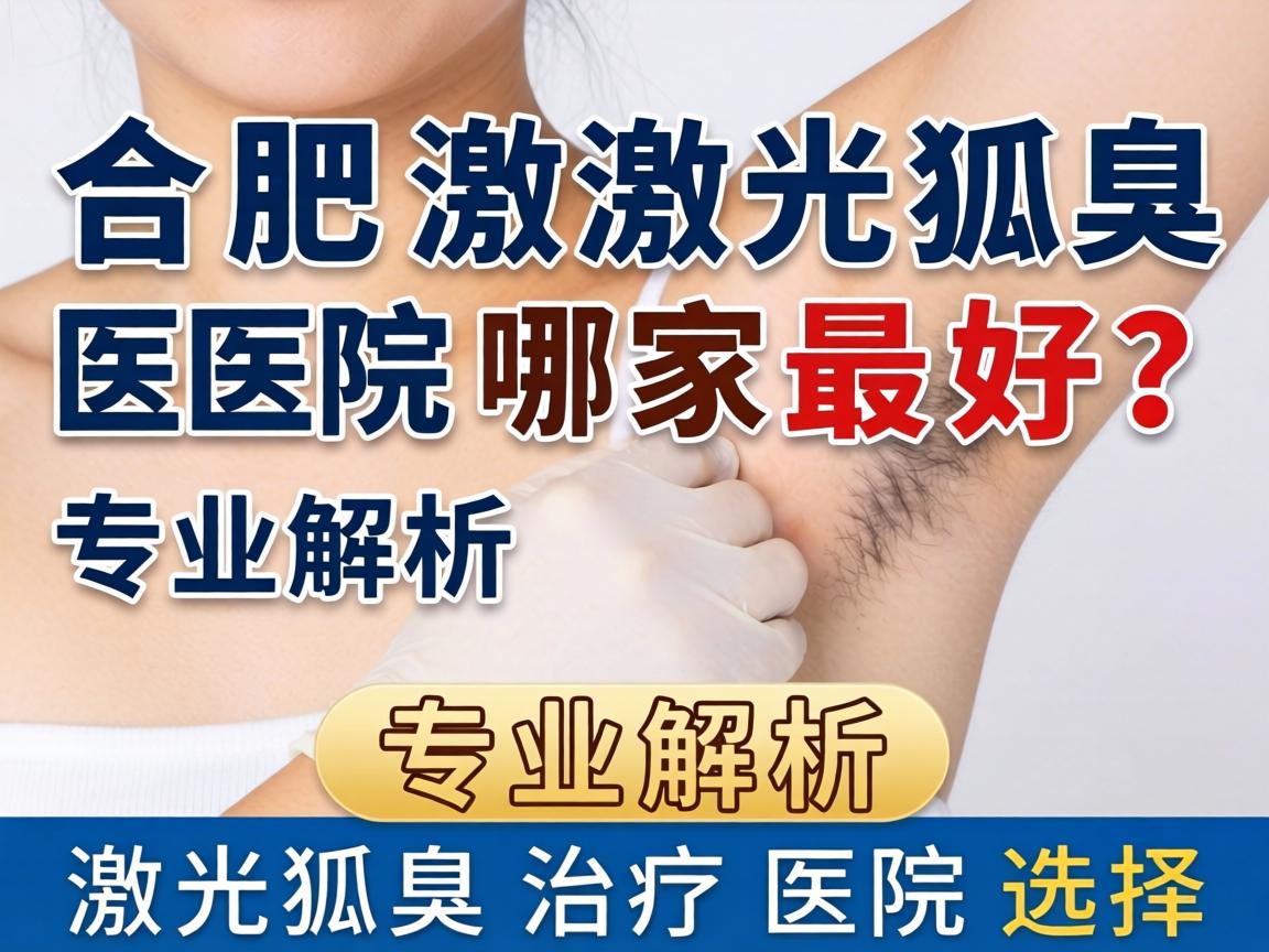 合肥激光狐臭医院哪家最好？专业解析激光狐臭治疗医院选择