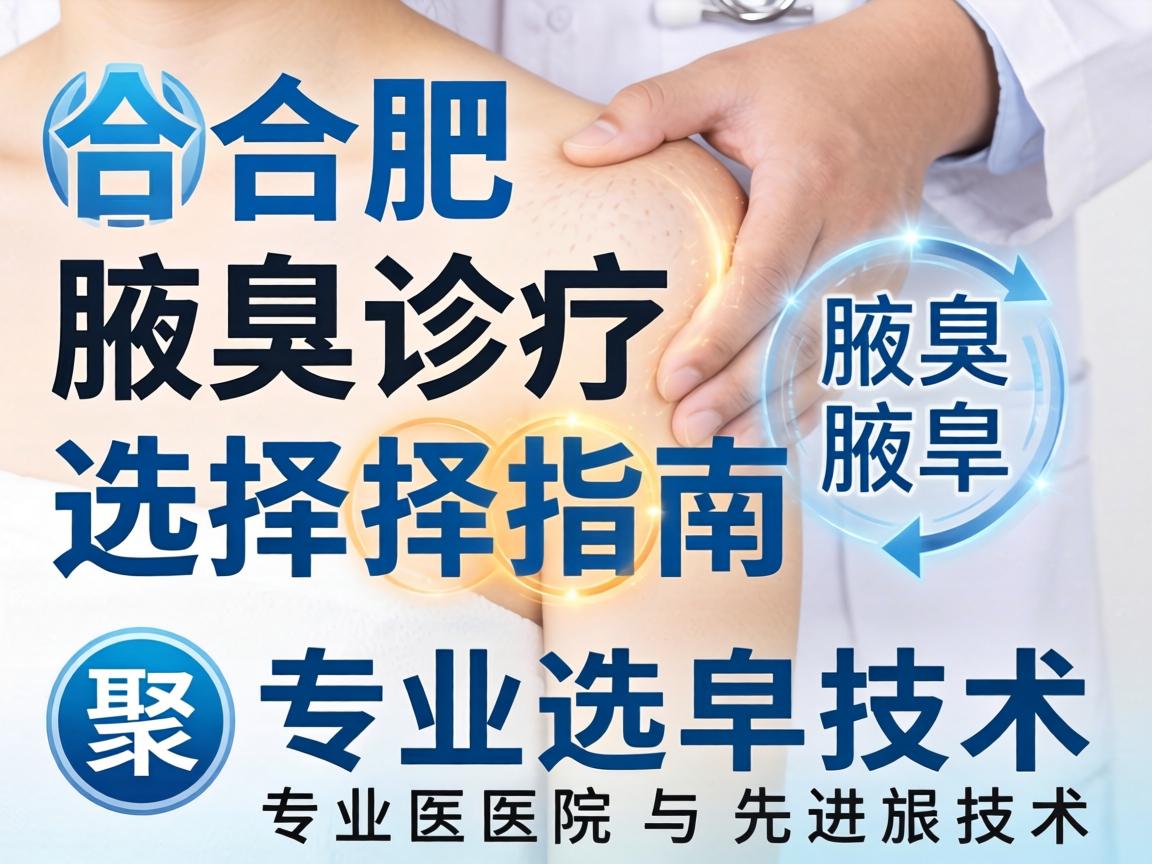合肥腋臭诊疗选择指南，聚焦专业医院与先进技术