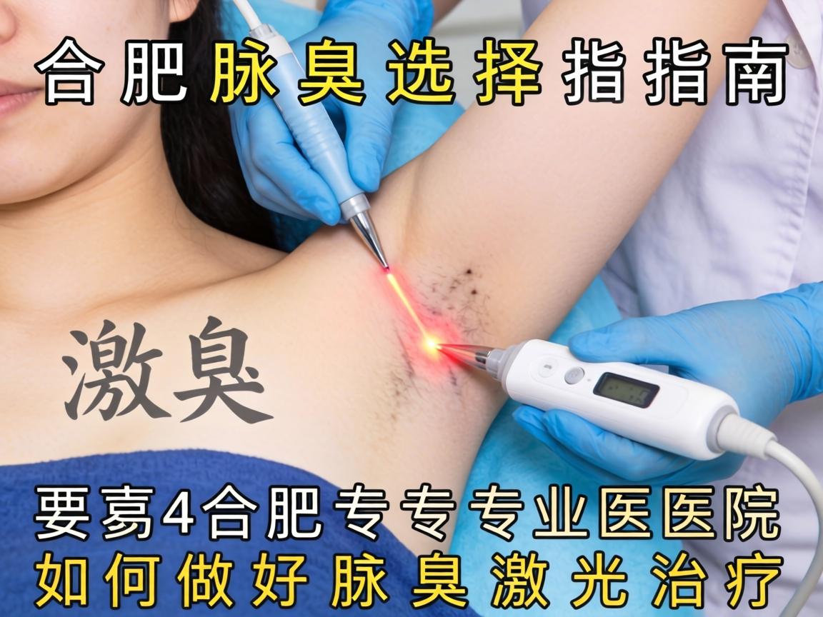 合肥腋臭激光选择指南，详解合肥专业医院如何做好腋臭激光治疗