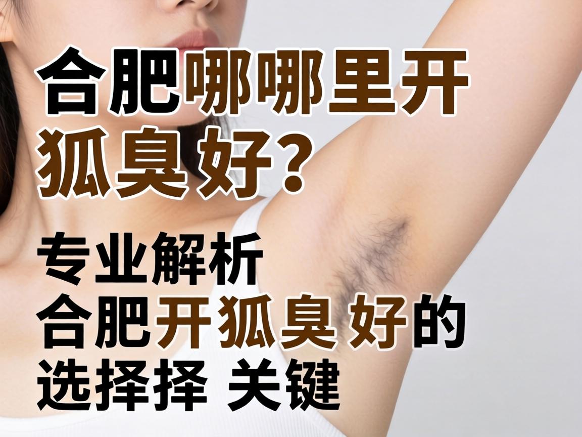 合肥哪里开狐臭好？专业解析合肥开狐臭好的选择关键