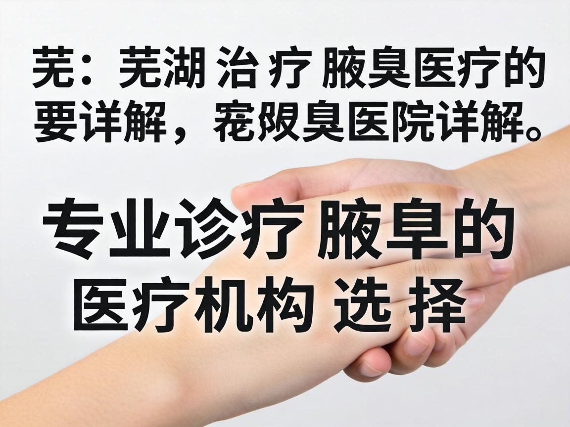芜湖治疗腋臭医院详解，专业诊疗腋臭的医疗机构选择