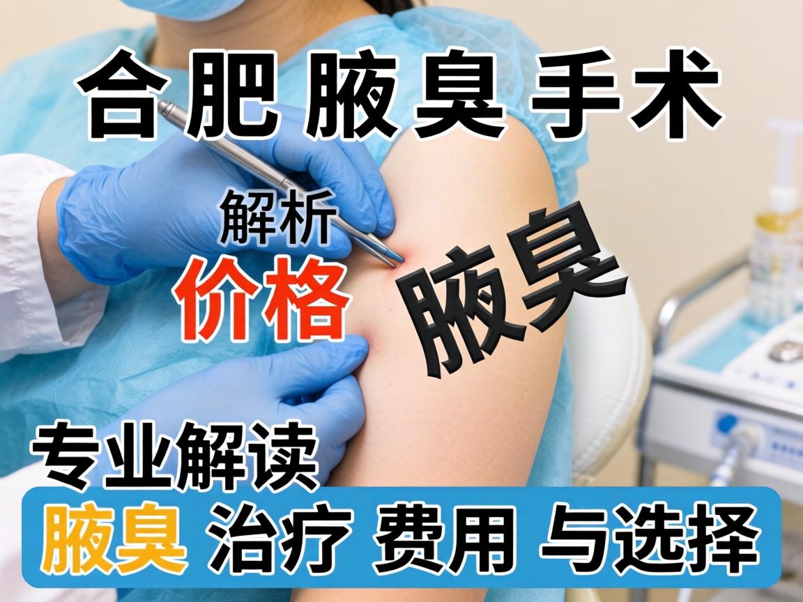 合肥腋臭手术价格解析，专业解读腋臭治疗费用与选择