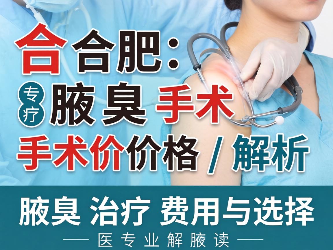 合肥腋臭手术价格解析，专业解读腋臭治疗费用与选择