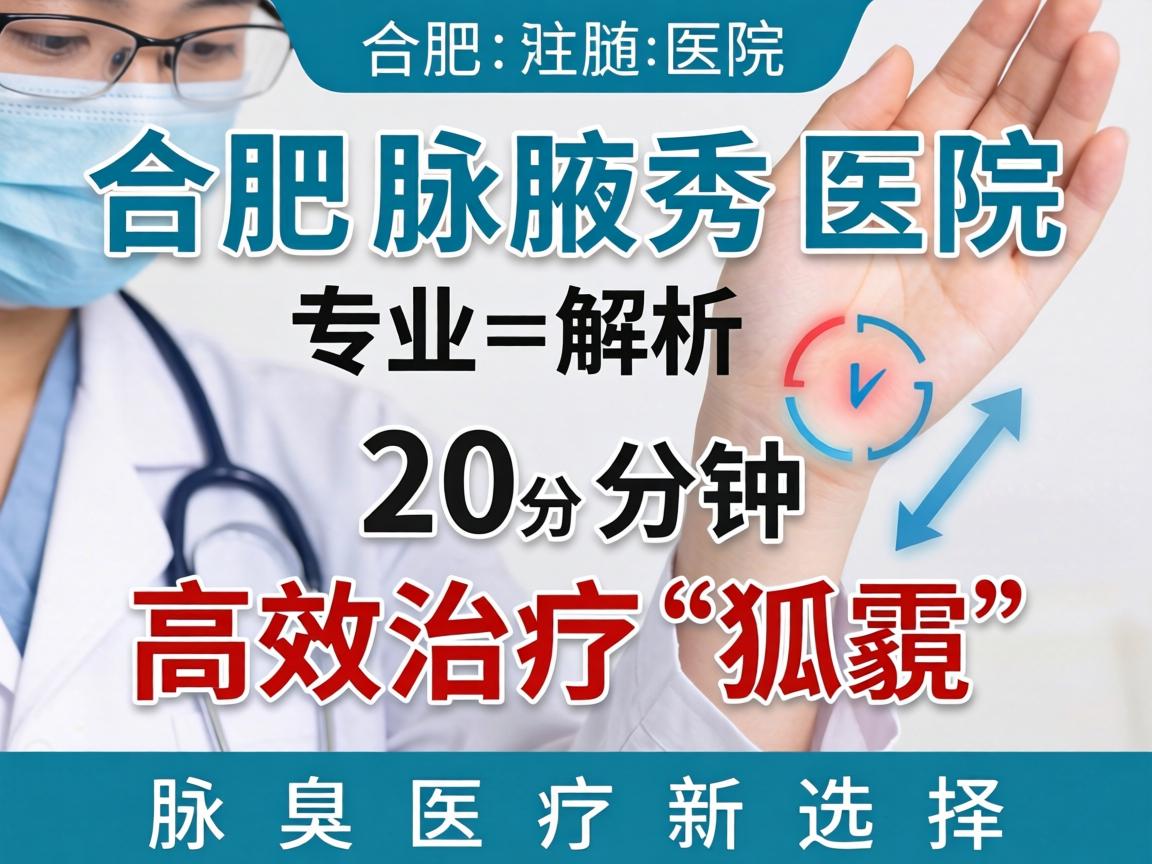 合肥腋秀医院专业解析，20分钟高效治疗狐臭，腋臭医疗新选择