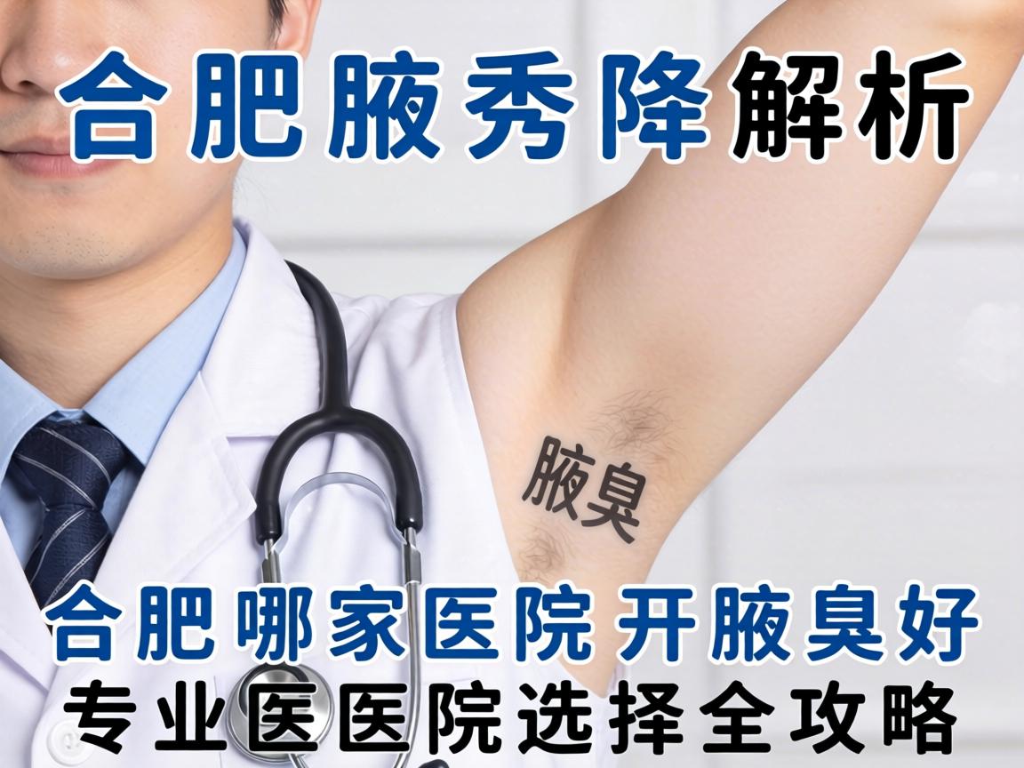 合肥腋秀解析，合肥哪家医院开腋臭好，专业医院选择全攻略