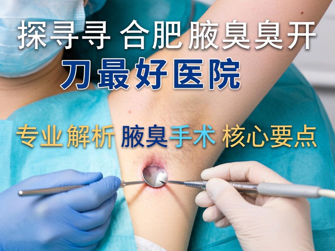 探寻合肥腋臭开刀最好医院，专业解析腋臭手术核心要点