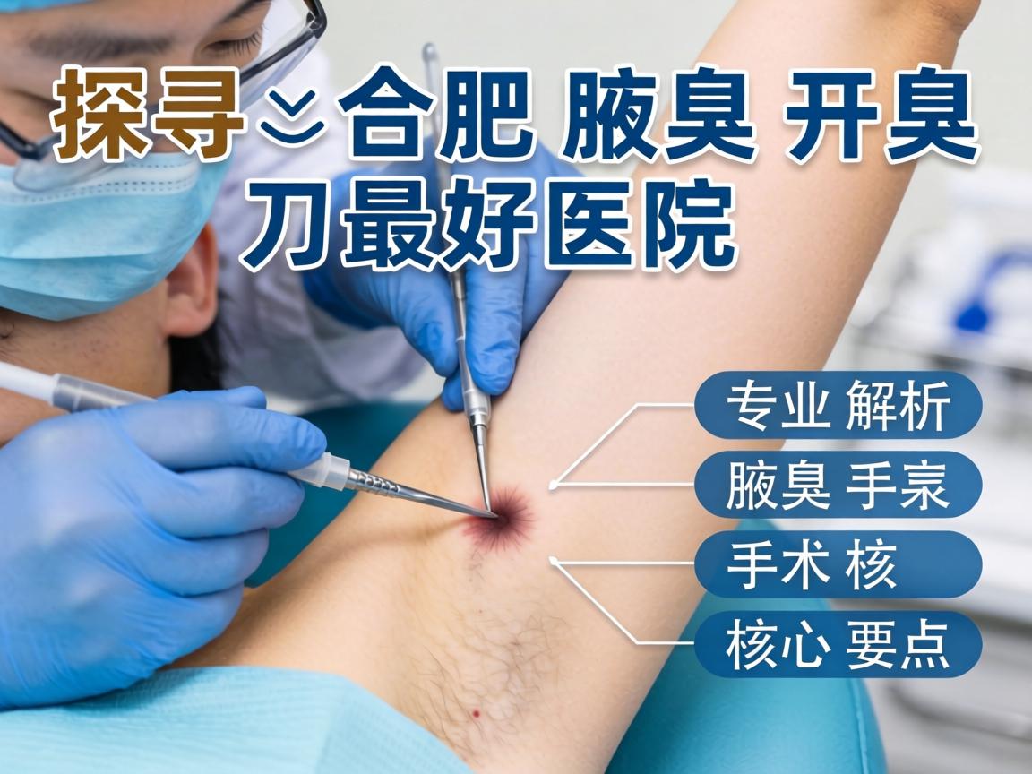 探寻合肥腋臭开刀最好医院，专业解析腋臭手术核心要点