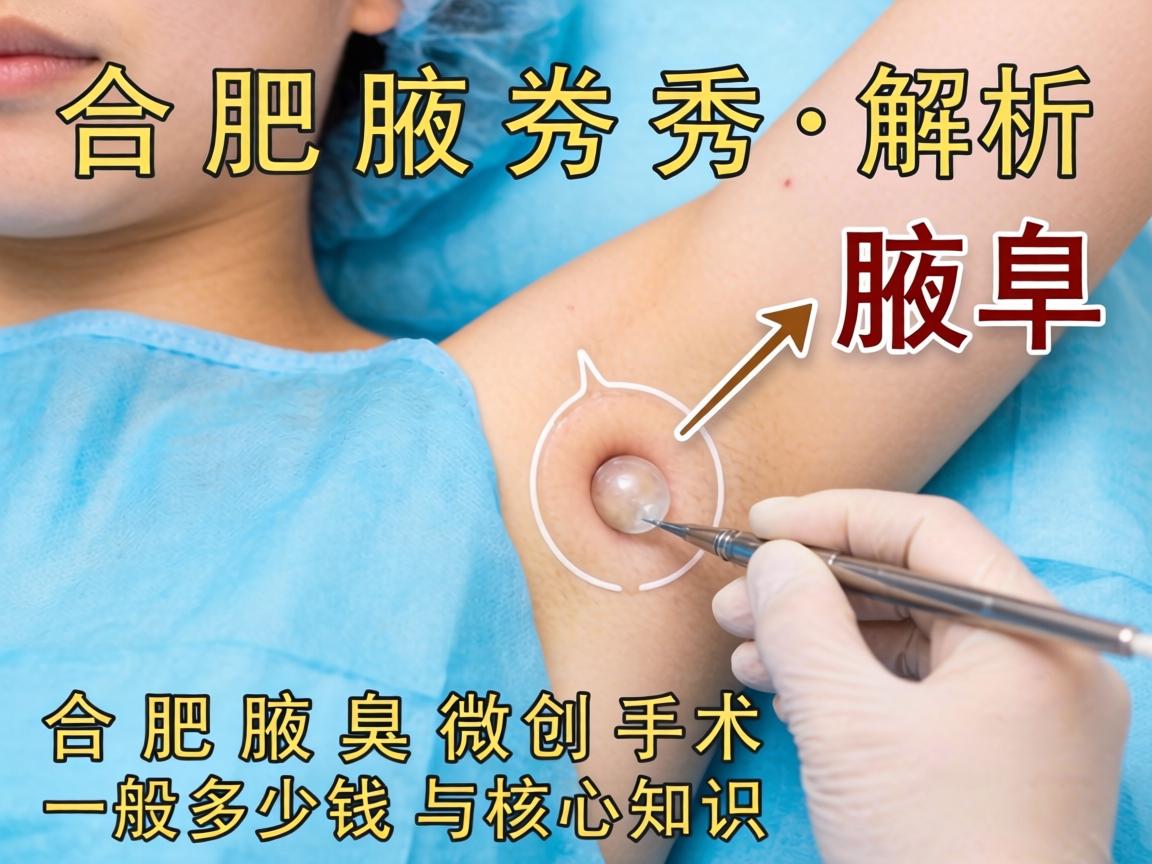 合肥腋秀解析，合肥腋臭微创手术一般多少钱与核心知识